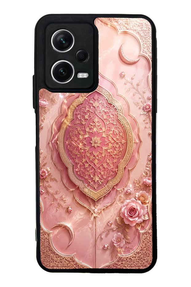 Xiaomi Redmi Note 12 5g Blush Crescent Palace Design Glossy Phone Case