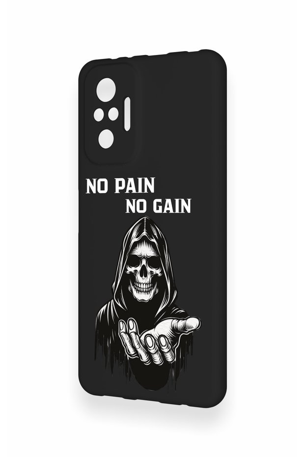 Redmi Note 10 Pro Compatible No Pain No Gain Patterned Silicone Case