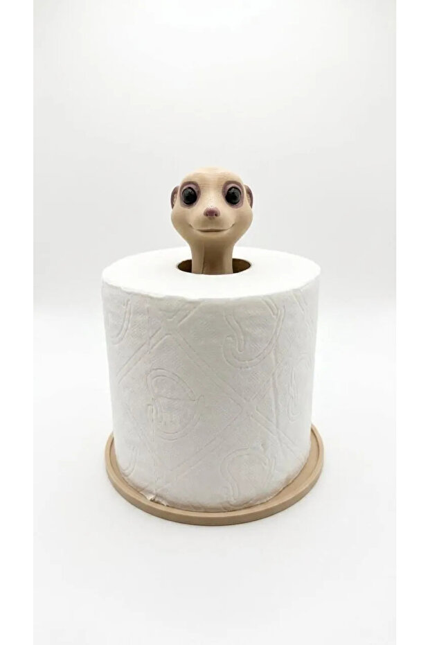 Meerkat Design Toilet Paper Holder - Decorative Bathroom Stand