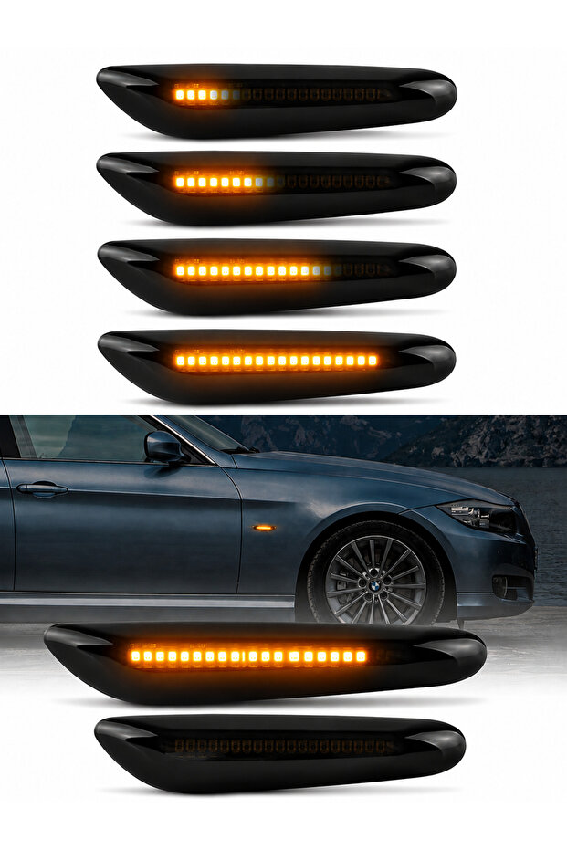 BMW KAYAR ÇAMURLUK SİNYALİ (E60 E61 E81 E82 E87 E88 E90 E91 E92 E93 X1 E84 X3 E83 X5 E53) 2Adet