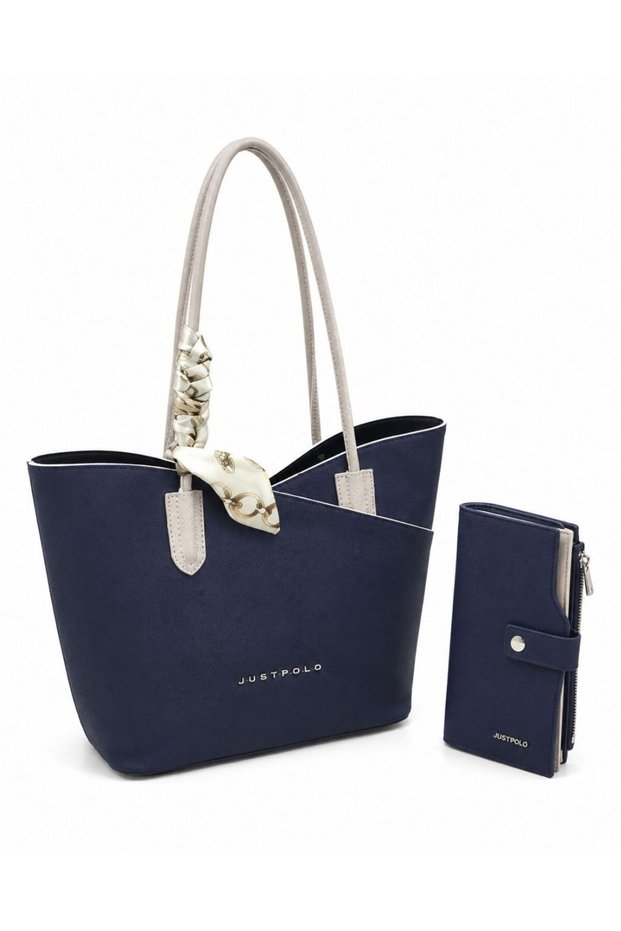 Original Women's Large Volume Shoulder Bag and Wallet Set