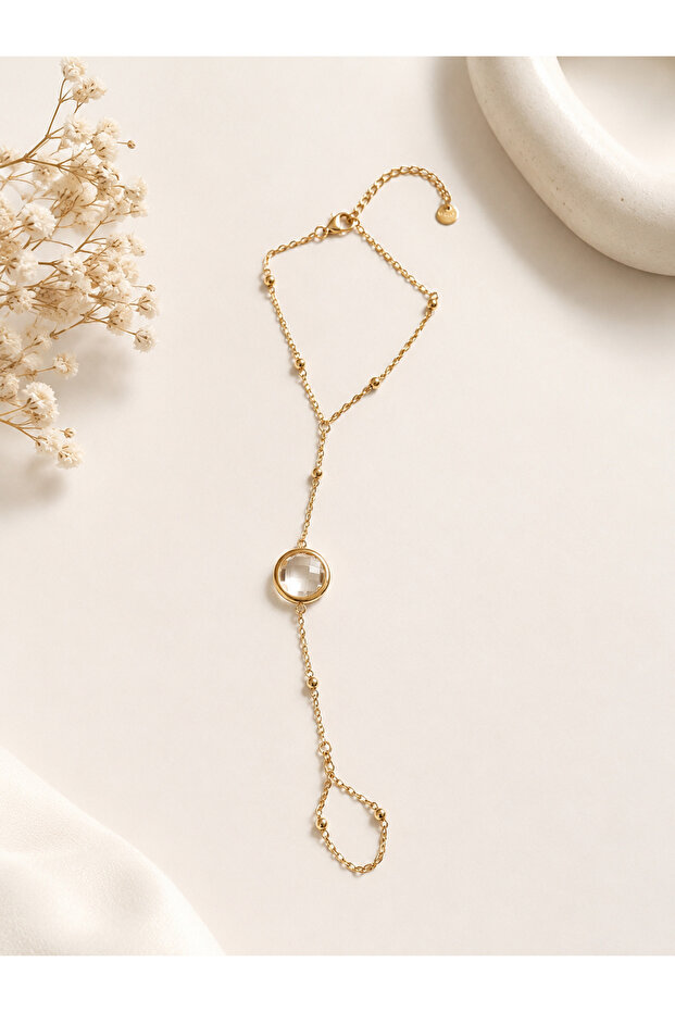 Gold Crystal Stone Steel Şahmeran
