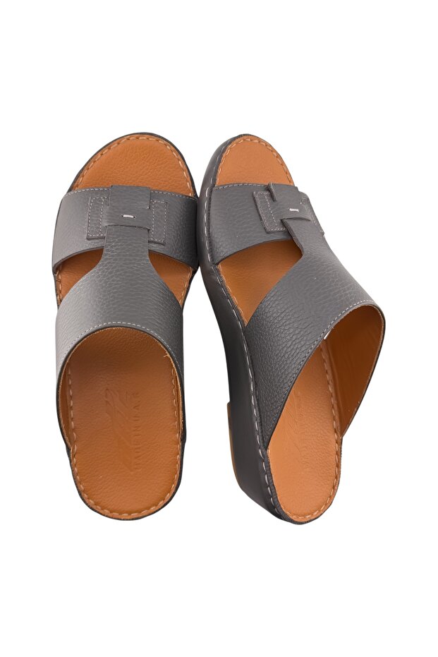 ( C-2032 ) Handmade Arabic Men's Slippers | Outdoor Arabic Sandals For Men | Full Leather