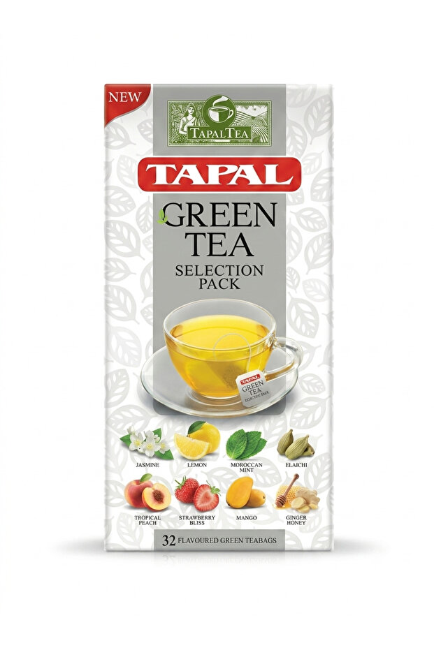 مجموعة شاي أخضر مختارة 32×1.5 جرام