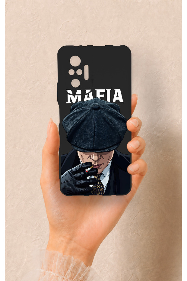 Redmi Note 10 Pro Compatible Mafia Patterned Silicone Case