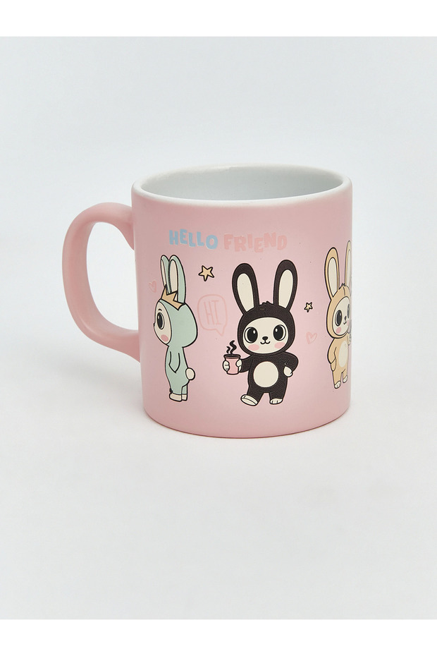 Rabbit Printed Ceramic Mug - 320 ml