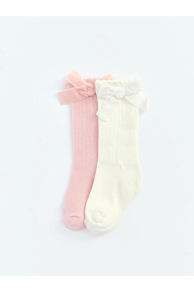 Bow-Tie Baby Girl Socks 2-Pack (W6)