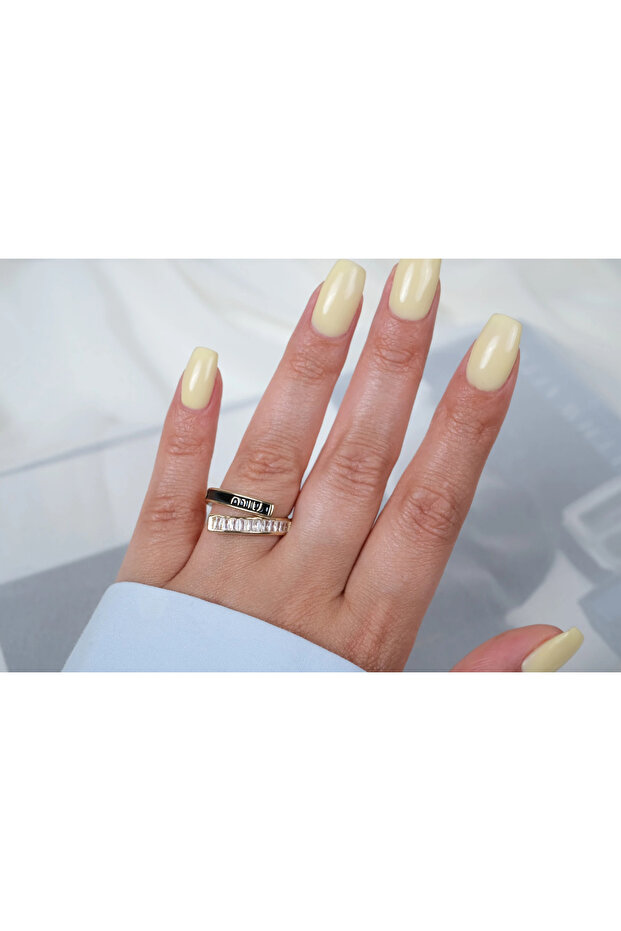 Yzk539 Adjustable Ring with Writing Detail