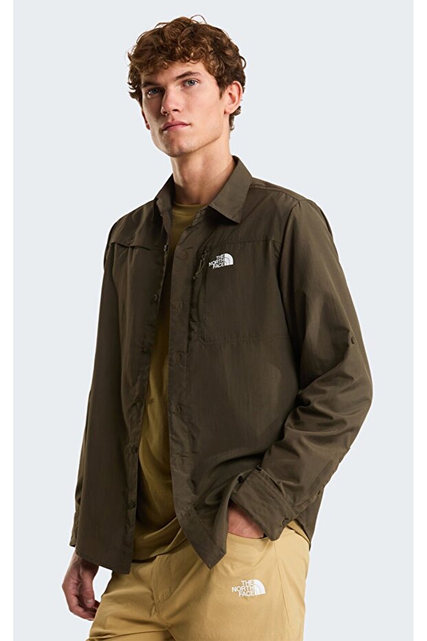 Packable long sleeve shirt men's casual shirt colorful