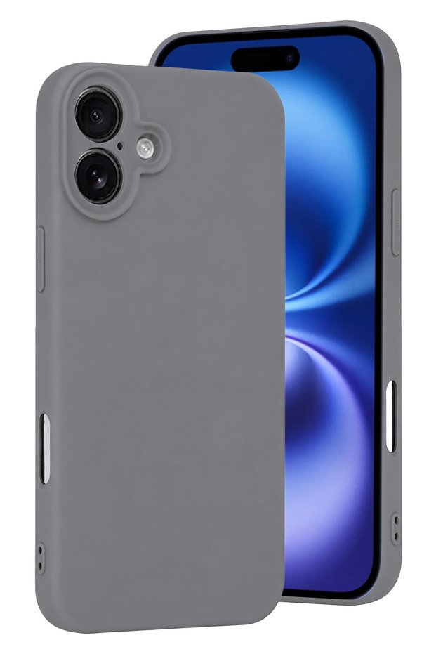 Ilkestor iPhone 16 Plus Case First Silicone (173008) - Gray