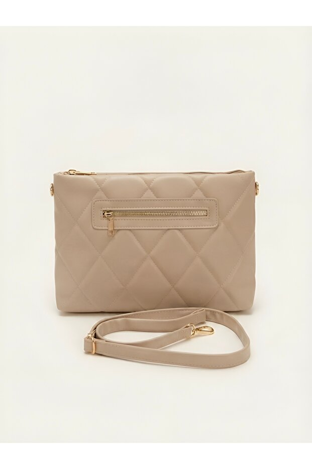 Women's Quilted Lined Shoulder Bag and Portfolio Bag - 25X33 cm