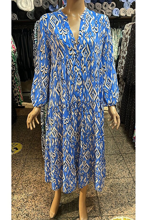 Viscose shirt dress