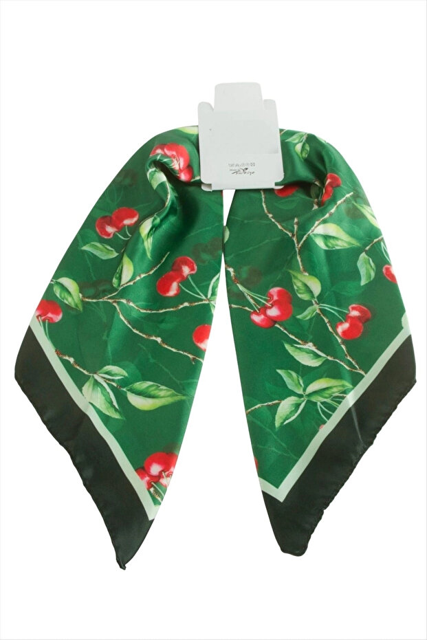 Kiraz Zr Satin Scarf 50*50 cm
