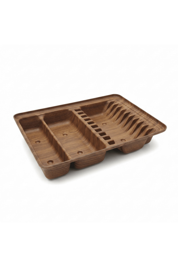 Polystyrene Cutlery & Dish Drainer Tray — 44 × 30 × 8 cm