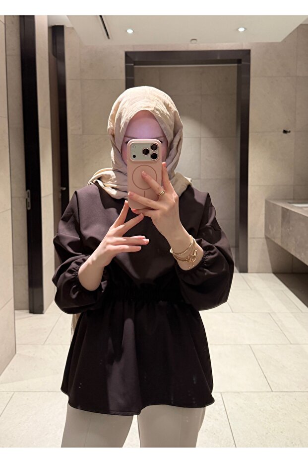 Crepe Brown Blazer