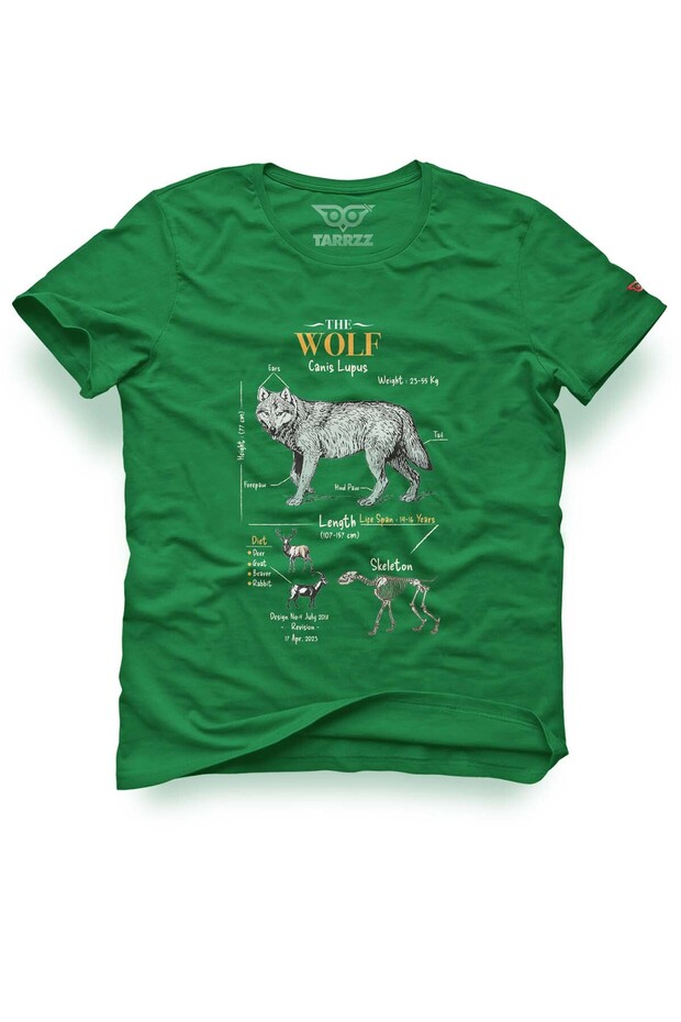 Unisex Regular Design T-Shirt - Anatomy Wolf Design T-Shirt