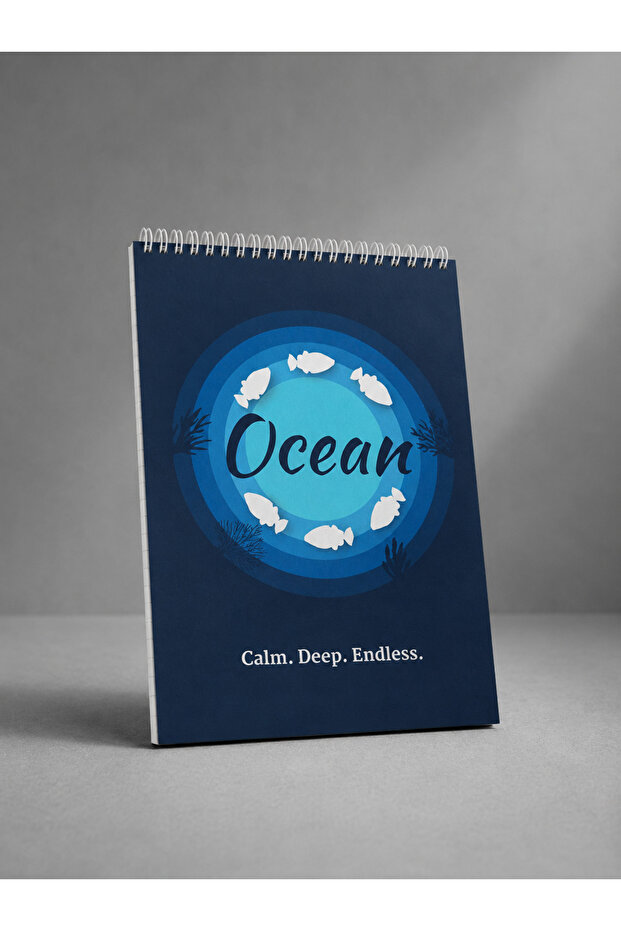 دفتر ملاحظات Co Notes A5 ذو حلزونات علوية، دفتر ملاحظات Ocean