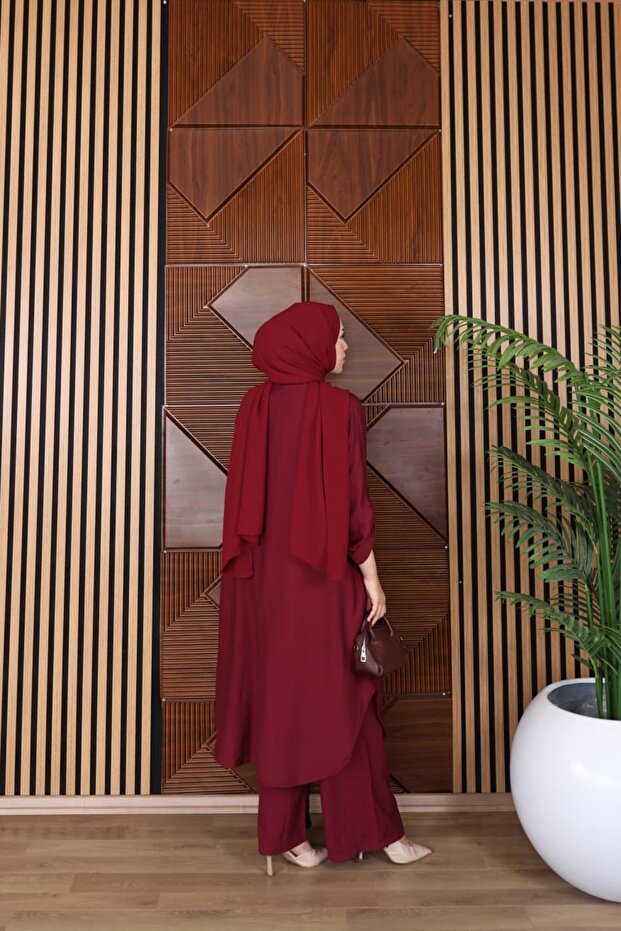 طقم تونيك من قماش الفراولة من ميني