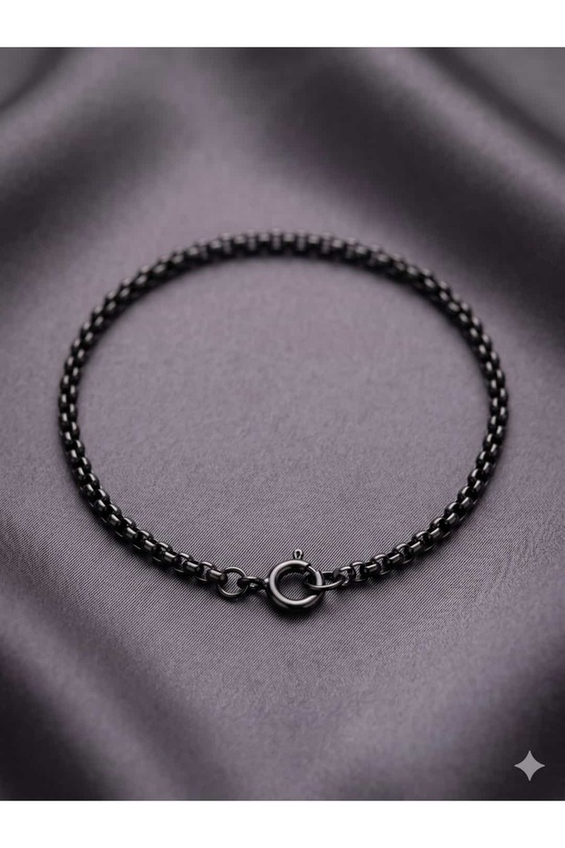 Black Color Venetian Model Men's Bracelet
