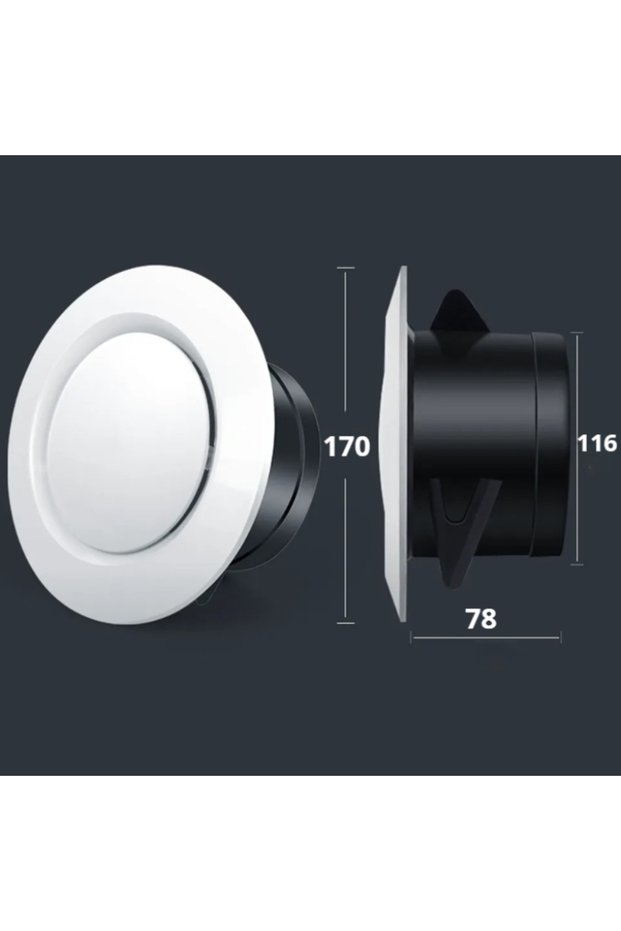 125MM 75/100/125/150mm Exhaust Hood ABS Air Vent Extract Valve Grille Round Diffuser Ducting Ventila