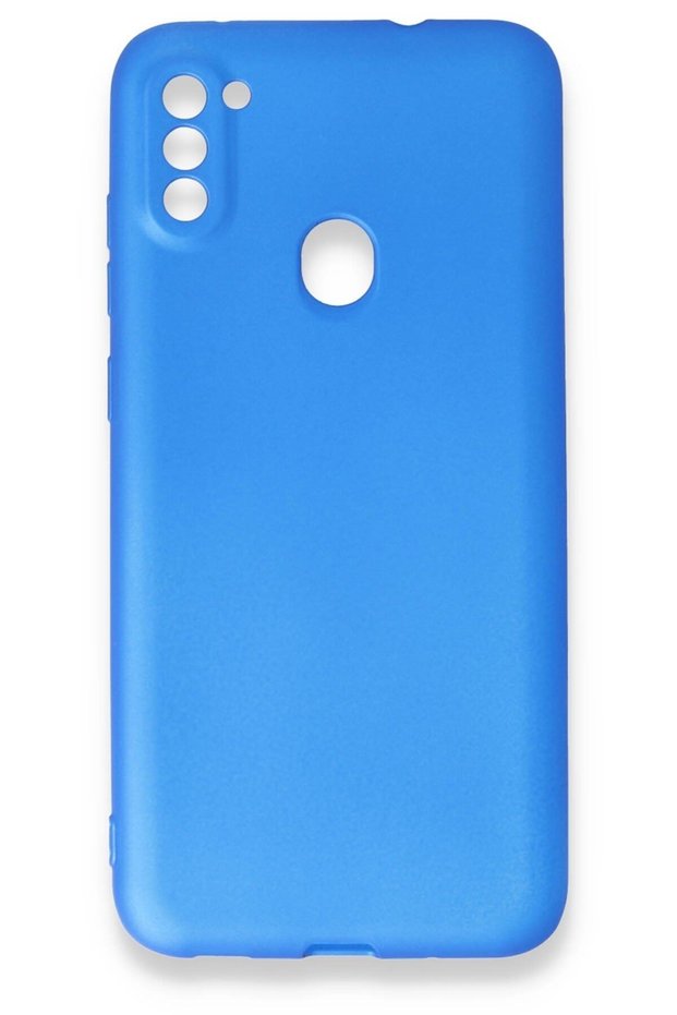 Compatible Case for Samsung Galaxy A11 Soft Colorful Flexible Premium Rubber Silicone - Blue