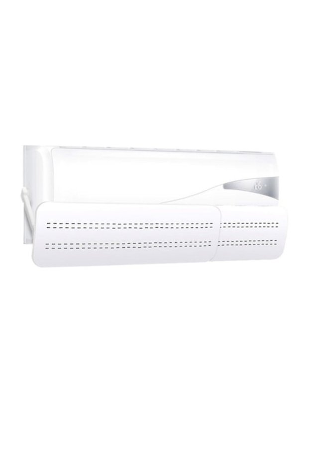 Adjustable air conditioner deflector, length 52-102 width 16 white