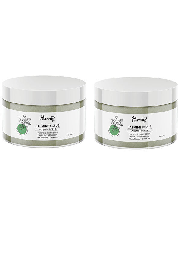 Homm Life Jasmine Green Tea Herbal Scrub with Granules 250 ml - 2 Pcs