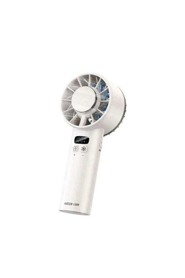 WINDIX PRO Handheld Fan with Semiconductor Cooling, 5200mAh Battery, Digital Display, USB-C Charging, 12W Portable Cooling Fan – White