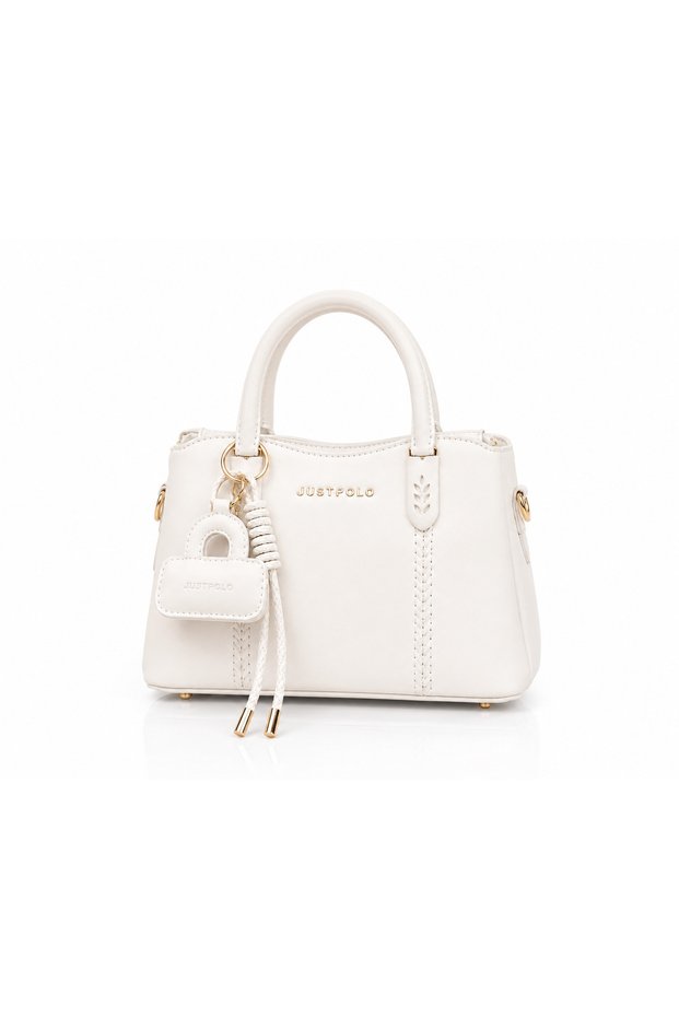Multi-Compartment Women's Hand and Shoulder Bag with Functional Compartments