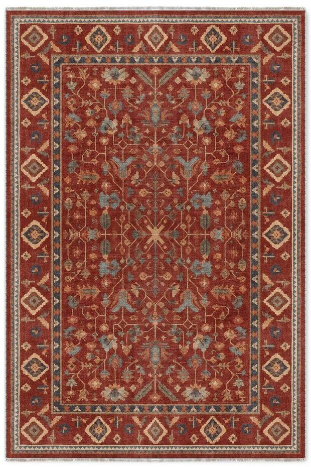 Decorative Carpet Non-Slip Base Stain-Resistant Washable Rug Custom Size Living Room Carpet 3061