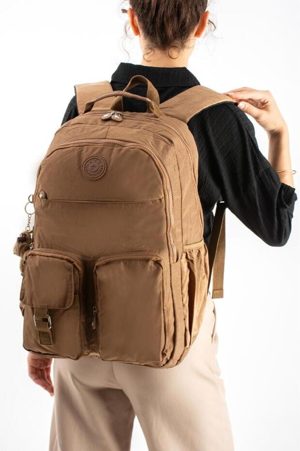Unisex Klinkir School Bag High School Middle School University Backpack 45*30 cm Lightweight Fabric Multi-Pocket