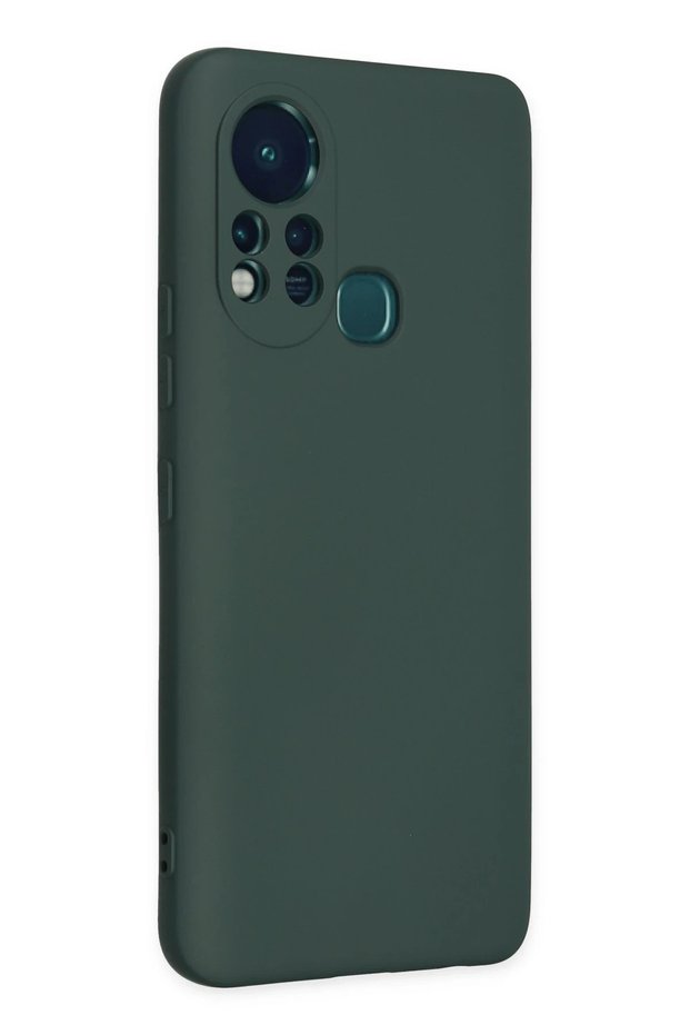 Aconcept Infinix Hot 11S Case Nano Inside Velvet Silicone - (210344) Dark Green