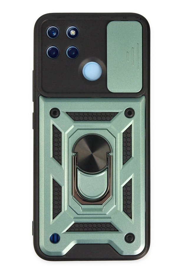 Aconcept Realme C25Y Case Pars Silicone with Lens Ring (222638) - Green