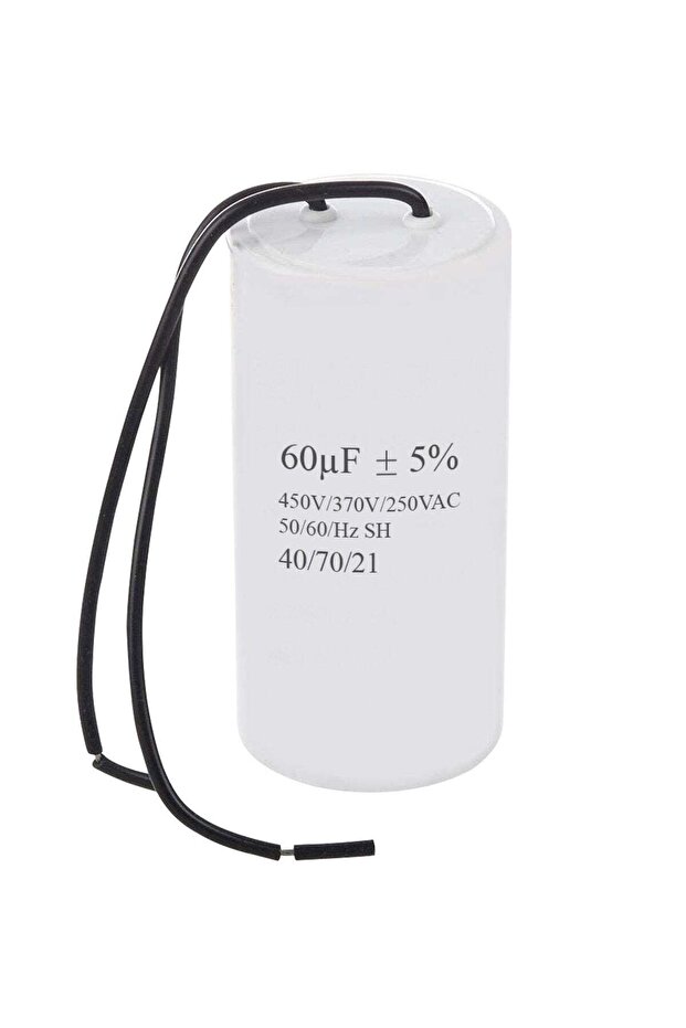CBB60 Series Capacitor, 60µF ±5%, 450V/370V/250VAC, 50/60Hz SH
