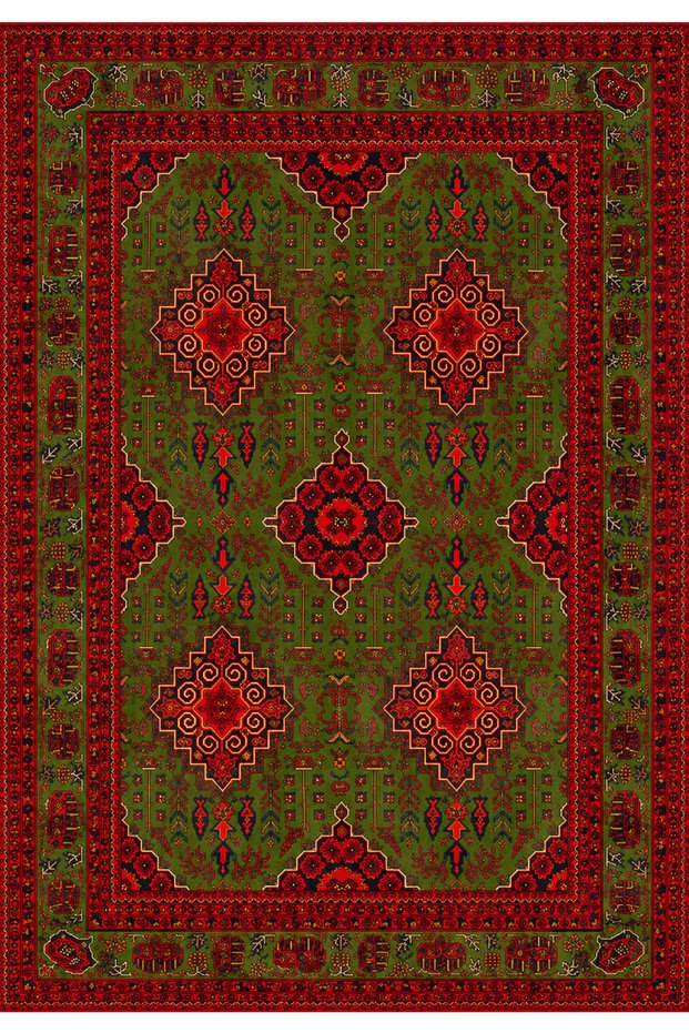 Sdt Traditional Patterned Modern Woven Base Decorative Carpet Sdtamor2932