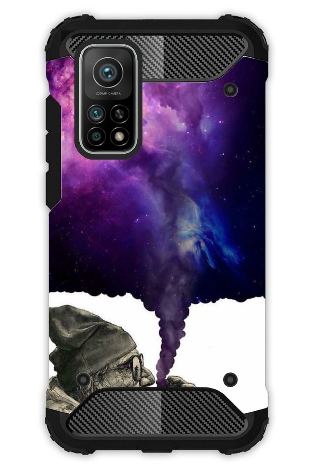 Mi 10t - Mi 10t Pro Case Army Tank Full Protection Anti-Shock - Smoke