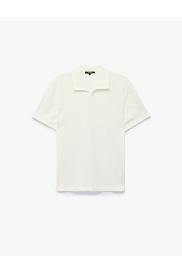 Regular Fit Polo Yaka Kısa Kollu Basic Tişört