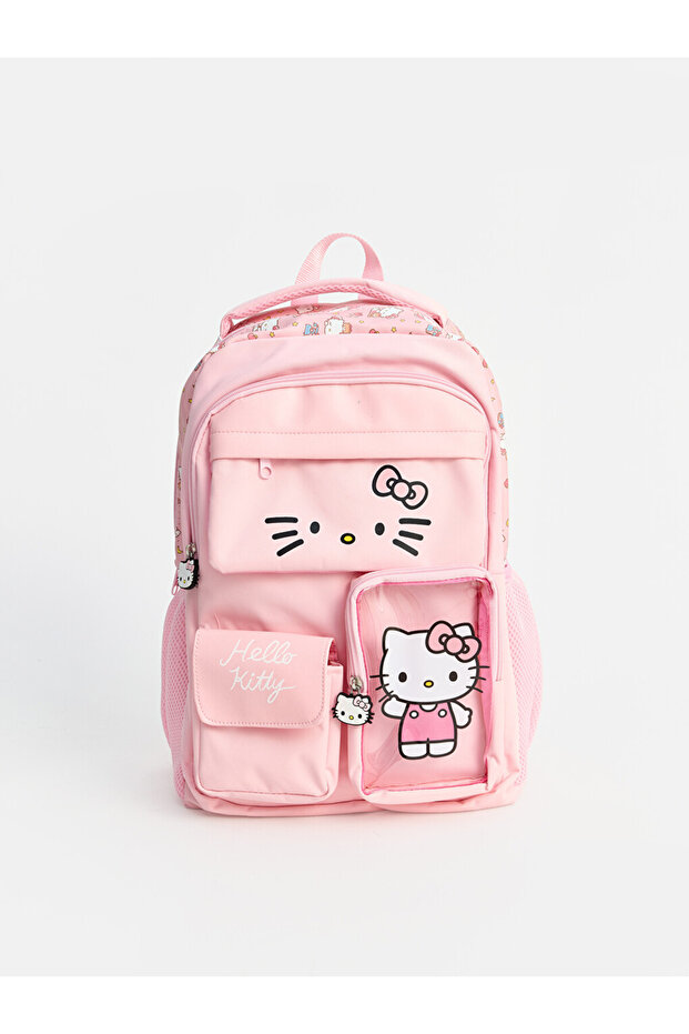 Pink Hello Kitty Printed Girl's Backpack