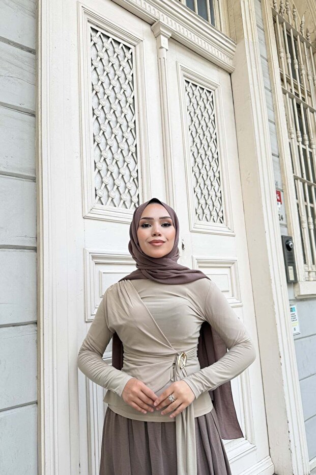 بلوزة - أخضر زمردي
