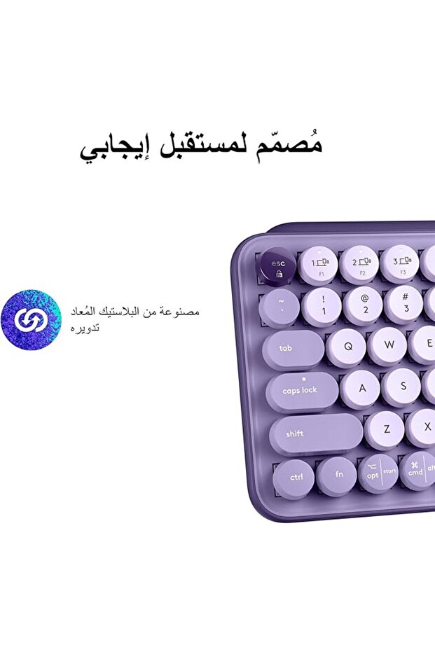 لوحة مفاتيح لاسلكية ميكانيكية من POP Keys مع مفاتيح Emoji قابلة للتخصيص، وتصميم مضغوط متين،