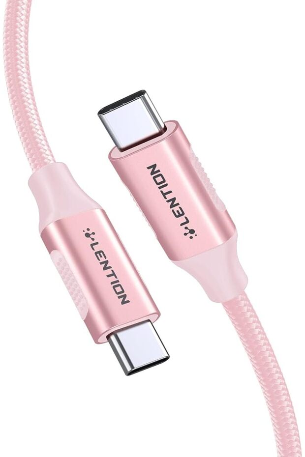 كابل USB C 3.1 الجيل الثاني، شحن بقوة 100 واط، نقل بيانات بسرعة 10 جيجابت في الثانية، كابل HDMI مجدول بدقة 4K عند 60 هرتز، متوافق مع 2025