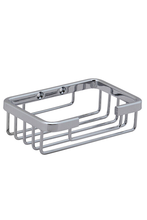 Square Complementary Badgeless Square Wire Soap Dish Chrome