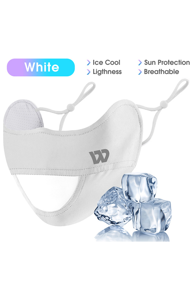 WHITE WEST BIKING Summer Ice Silk UV Protection Mask Breathable Outdoor Sport Cycling Hiking Women M