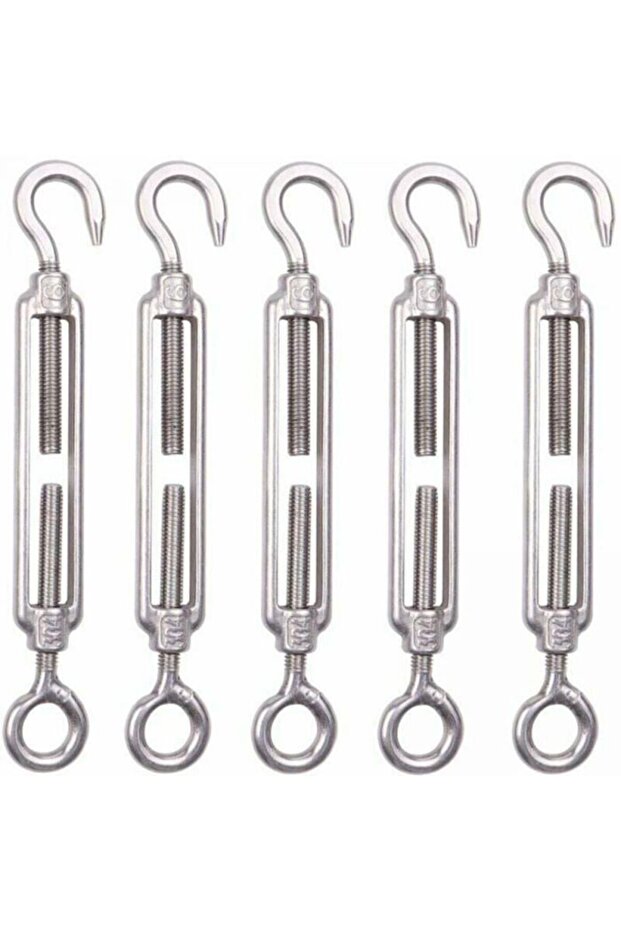 Adjustable Cable Tensioner - KCVV - M6 - 304 Stainless Steel - 5-pack - Corrosion Resistant