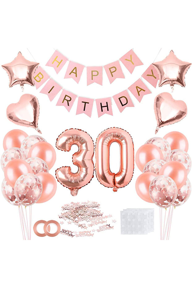 30th Birthday Party Balloon Set