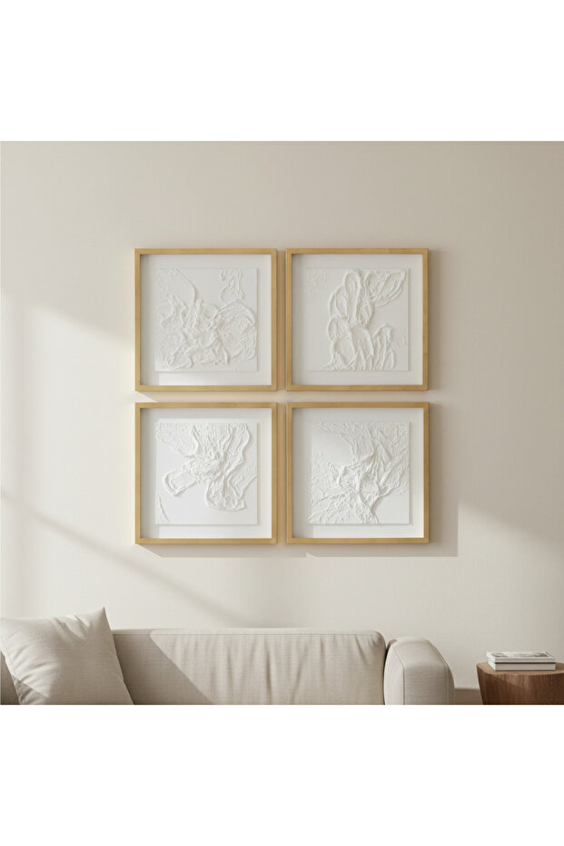 طباعة مؤطرة بنمط Textured Whispers s/4