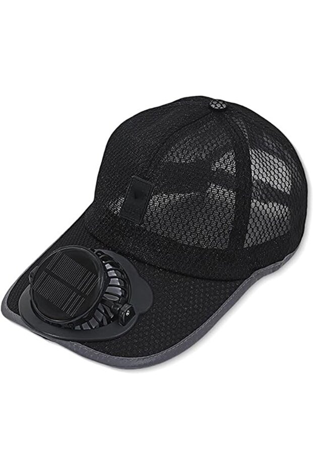 1. Sun hat with fan - Adjustable circumference 55 - 60 cm - Approx. 9 cm width - Solar powered - Cool sun hat - and UV protected - USB...