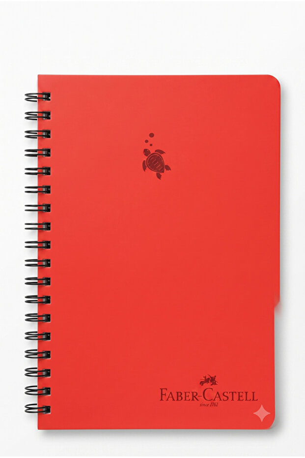 Fc Tone in Tone Hard Cardboard Cover Spiral Checkered Notebook Agenda 17X24 cm 100 Pages