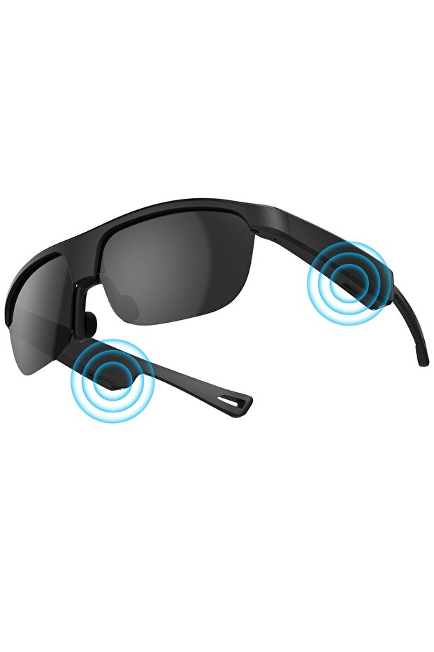 Smart Bluetooth Sunglasses - Smart Glasses - Audio Glasses with Microphone and Voice Assistant - Wireless Sunglasses for Calls and Music