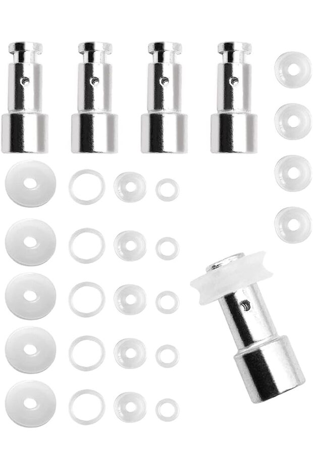 Two Sets Universal Replacement Floaters Gasket Kits Lid Valve Positioning Shafts Steam for 5/6/8 Quart Pressure Cookers XL YBD60-100